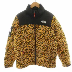 ザノースフェイス THE NORTH FACE × Supreme シュプリーム 11AW Nuptse Down Jacket Leopard ヌプシ ダウンジャケット レオパード ヒョウ柄 アウター S 黄 イエロー 黒 ブラック ND19100のサムネイル