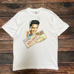 90’s  USA製　Fruit of the loom フルーツオブザルーム  ELVIS PRESLY  エルヴィスプレスリー　偉人Tシャツ