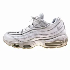 ナイキ エアマックス95 エッセンシャル ホワイト/グレーフォグ Nike Air Max 95 Essential サイズ26.5cm メンズ 【中古】
