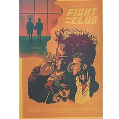 最終値下げ！激レア超貴重！ブラッドピットFIGHT CLUB ポスター 612A3 ファイトクラブ 映画 ポスター ブラッド・ピット レトロ