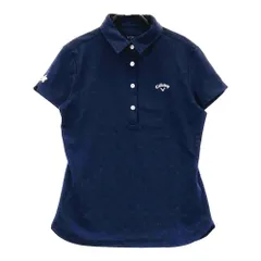 サイズ：M CALLAWAY キャロウェイ  半袖ポロシャツ 花柄 ネイビー系 [240101410870] ゴルフウェア レディース ストスト