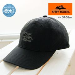 【新品】 クリフメイヤー ナイロンキャップ メンズ レディース おしゃれ 撥水 吸汗 速乾 ブランド ロゴ 刺繍 UV対策 ゴム アジャスター サイズ調整 アウトドア レジャー アメカジ 帽子 キャップ 黒 ブラック KRIFF MAYER ds2042