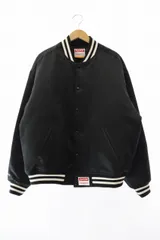 【未使用タグ付】シュプリーム ミッチェルアンドネス ブルゾン メンズ XL 黒 Supreme / Mitchell & Ness® Satin Varsity Jacket 