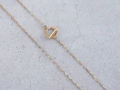 再販＊送料無料【14kgf】2WAY 月マンテル ボックスチェーンネックレス（40cm）シンプル 華奢