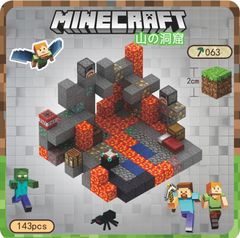 マイワールド！マインクラフト レゴ マグネットキューブ 鉱山192pcs
