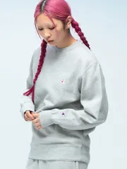 Champion (チャンピオン) 裏起毛 ワンポイント クルーネック トレーナー