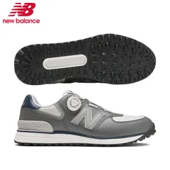 ニューバランス ゴルフ UG574BJ4 スパイクレス ゴルフシューズ グレー×ネイビー