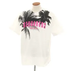 【新品アウトレット】ディースクエアード DSQUARED2 コットン クルーネック 半袖Ｔシャツ ホワイト【サイズM】【メンズ】