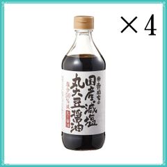 寺岡家の国産減塩　丸大豆醤油 480ml x4