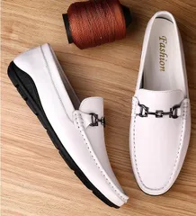 ローファー ビジネスシューズ メンズ春秋新品 スリッポン ドライビングシューズ カジュアル 色 サイズ選択可 紳士靴 ホワイト 24cm~27cm