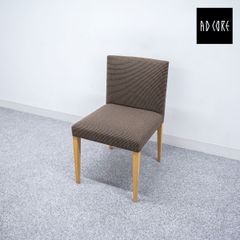 【中古品】AD CORE エーディーコア MD-201 エーモード ダイニング アームレス チェア ファブリック ブラウン 定価8万【3】