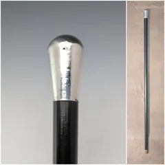 【美品】英国 イギリス 杖 ステッキ 中古 アンティーク 紳士 ビンテージ297 1920年頃 英国アンティーク 紳士用ステッキ 杖 純銀ポンメル