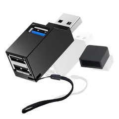 SZSLUSBCハブTypeCハブ1ポートUSB3.0+2ポートUSB2.0コンボハブ超小型バスパワーUSB-C変換アダプターUSBポート拡張高速軽量コンパクト携帯便利1個入り