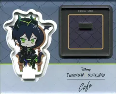 【中古】アクリルスタンド・アクリルパネル マレウス・ドラコニア 「ディズニー ツイステッドワンダーランド×OH MY CAFE アクリルスタンド デフォルメver.」 オンラインストア限定