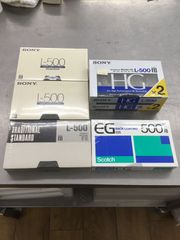 【新品未使用】 SONY ベータ  ビデオ カセットテープ L-500 6点セット　エキスパート藤沢辻堂 beta