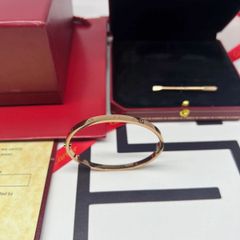 CARTIER  カルティエ 狭版ブレスレット ローズゴールド