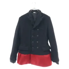 COMME des GARCONS HOMME PLUS (コムデギャルソンオムプリュス) 22AW ウール縮絨 ダブルコート ブラック/レッド PJ-J949のサムネイル