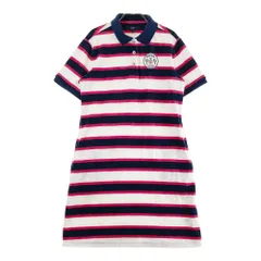 サイズ：L CALLAWAY キャロウェイ  半袖ワンピース パイル地 ボーダー柄 ネイビー系 [240101431189] ゴルフウェア レディース ストスト