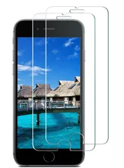 【在庫セール】/ 7 Plus アイフォン8 Plus 貼り付け簡単 自動吸着 撥水撥油 / ラウンドエッジ加工 2.5D 6splus スクラッチ防止 気泡ゼロ 指紋防止 / 高透過率 耐衝撃 6plus 硬度9H (2枚セット) 5.5インチ 対応 フイル