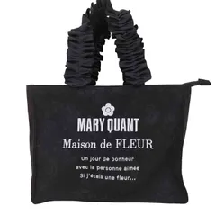 m*o様 メゾンドフルール×マリークヮント　トートバッグ　アイボリー メゾン ド フルール Maison de FLEUR ブランドロゴ刺繍スクエア