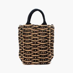 【FABRICO / ファブリコ】ジュートバッグ stitch mini「wicker」/  籐 枝編み ショルダー トート ハンド