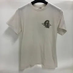 02w16004 CALEE キャリー  プリントTシャツ  ホワイト M  日本製 メンズ  半袖Ｔシャツ  コットン  【中古品】