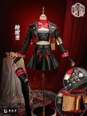 絶区零   コスプレ衣装 フルセット パンク風 黒革デザイン 3D立体装飾付き 高品質素材 舞台撮影用 イベント用 ハロウィン プレゼントに最適 キャラクター再現 推し活 コスプレ大会 撮影会用 高品質コスチューム