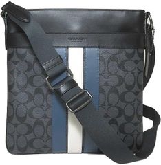 コーチ COACH ショルダーバッグ F26068 PVC × レザー チャールズ ピースド ヴァーシティ ストライプ クロスボディー QBN3C アウトレット