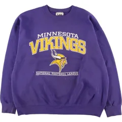 古着 90年代 リー Lee NFL MINNESOTA VIKINGS ミネソタバイキングス プリントスウェットシャツ トレーナー USA製 メンズXL/eaa330457