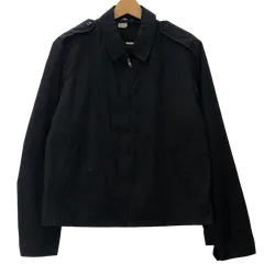 80’s スウィングトップ ナイロンジャケット ブルゾン ライナー付 短丈 アウター 長袖 USA製 Lサイズ ブラック