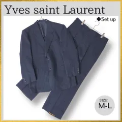 【美品】イヴサンローラン YSL スーツ セットアップ 3ピース 大きいサイズ SAINT LAURENT - YVES SAINT LAURENT ITALY製 ブラック