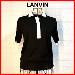 ✨【美品】LANVIN ランバン バイカラーポロシャツ シャツ 38