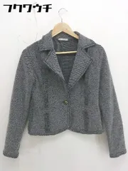 ◇ ELLE PLANETE エル プラネット 1B 長袖 テーラードジャケット サイズ38 グレー レディース  【中古】 【1111050004296】のサムネイル