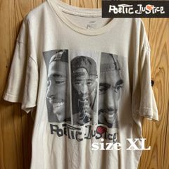 【古着】2pac 半袖Tシャツ XL 白 poetic justice ヴィンテージ ラッパー バンドTシャツ HIPHOP