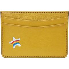 ANYA HINDMARCH　アニヤ・ハインドマーチ　カードケース　マスタード　イエロー　スター　レインボー　913195