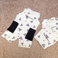 RAG MART ラグマート ロンパース 70cm  80cm 90cm タオル地 裏パイル地 袖無し ノースリーブ ベビーウェア ベビー服 前開き 赤ちゃん 新生児 ボタン パジャマ もこもこ スナップボタン かわいい 男の子 ベビードレス 出産祝い ギフト