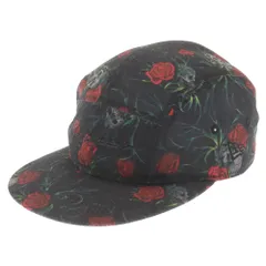 Yohji Yamamoto POUR HOMME (ヨウジヤマモト プールオム) ×NEW ERA JET CAP YY SR PRINT BLK RED HD-H53-977 ニューエラ ローズ/スカル ジェットキャップ 帽子 マルチカラーのサムネイル
