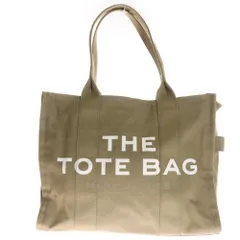 MARC JACOBS (マークジェイコブス) THE TOTE BAG ロゴプリント キャンバス トートバッグ カーキ