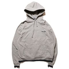 90's ラルフローレン ポロスポーツ スエット パーカー (M) 霜降り灰×紺 ロゴ刺繍 プルオーバー スウェット 90年代 旧タグ オールド　アメリカ古着 USED  ビンテージ ヴィンテージ