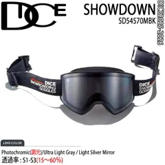 未使用品　DICE ダイス　SHOWDOWN ショーダウン　MBK　 調光 予約] 25-26 ゴーグル ダイス DICE SHOWDOWN ショーダウン