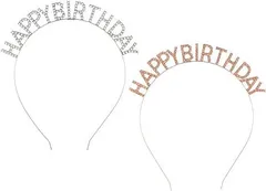 【在庫処分】[onkemu] 誕生日 王冠 バースデイカチューシャ 2色セット HAPPY BIRTHDAY カラフル パーティーグッズ 飾り 髪飾り 可愛い おしゃれ 女性 女の子 子供 キッズ 王冠 誕生日 誕生日おめでとう パーティー用品 シルバ