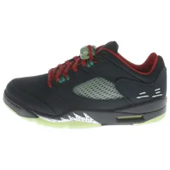NIKE (ナイキ) ×CLOT AIR JORDAN 5 RETRO LOW SP DM4640-036 クロット エアジョーダン 5 ジェイド ローカットスニーカー ブラック US8.5/26.5cm