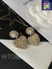 【今日特価】Chanel ヴィンテージ ダブル C ピアス 送料無料