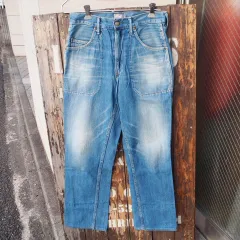 【BLUE BLUE】ブルーブルー ハリウッドランチマーケット 聖林公司 インディゴ リベット ジーンズ パンツ ボトムス W29のサムネイル