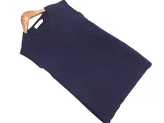 EDIFICE エディフィス ウール100% ニット ベスト size38/紺 ◇■ メンズ