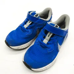 ナイキ スニーカー ローカット レボリューション5PSV BQ5672-403 シューズ 靴 キッズ 男の子用 18サイズ ブルー NIKE 【中古】