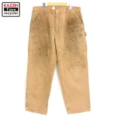 00s USA製 Carhartt ワーク ダブルニー ダック ペインターパンツ メンズ XLサイズ相当 ビッグサイズ オーバーサイズ