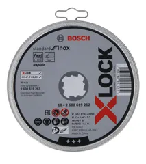ボッシュ(BOSCH) X-LOCK 切断砥石(スタンダード・ステンレス用 125mmx1.0mm・10枚) 2608619267