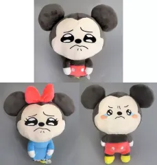 【中古】ぬいぐるみ 全3種セット うるぷく ぬいぐるみ ミッキー＆ミニー 「ディズニー」