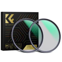 【迅速発送】K&F Concept 55mm ブラックミスト1/4+1/8フィルターセット ソフト描写 コントラスト調整用 レンズフィルター 超薄枠 撥水 光学ガラス 【メーカー直営】